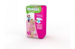 Подгузники для девочек, Хаггис ультра комфорт конвениенс №15 12-22 кг