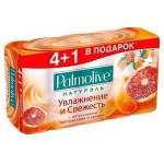 Мыло, Palmolive (Палмолив) 70 г 5 шт Натурэль увлажнение и свежесть с цитрусовыми экстрактами и кремом +Бонус 1 шт в подарок