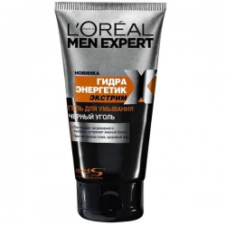 Гель для умывания L'Oreal мен эксперт гидра энергетик экстрим черный уголь 150 мл