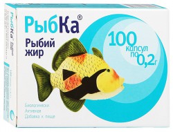 Рыбий жир Рыбка 100 шт. капс. 0.2 г