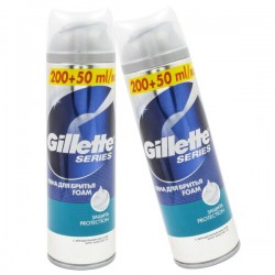 Пена для бритья, Gillette (Жиллет) 250 мл сириес защита