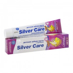 Зубная паста для детей от 3 до 6 лет, Сильвер Кэа Экологичная защита с серебром для девочек 50 мл