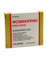Фозиноприл табл. 20 мг 28 шт.